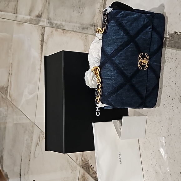 CHANEL Handbags - BNIB Chanel Denim 19 Flap